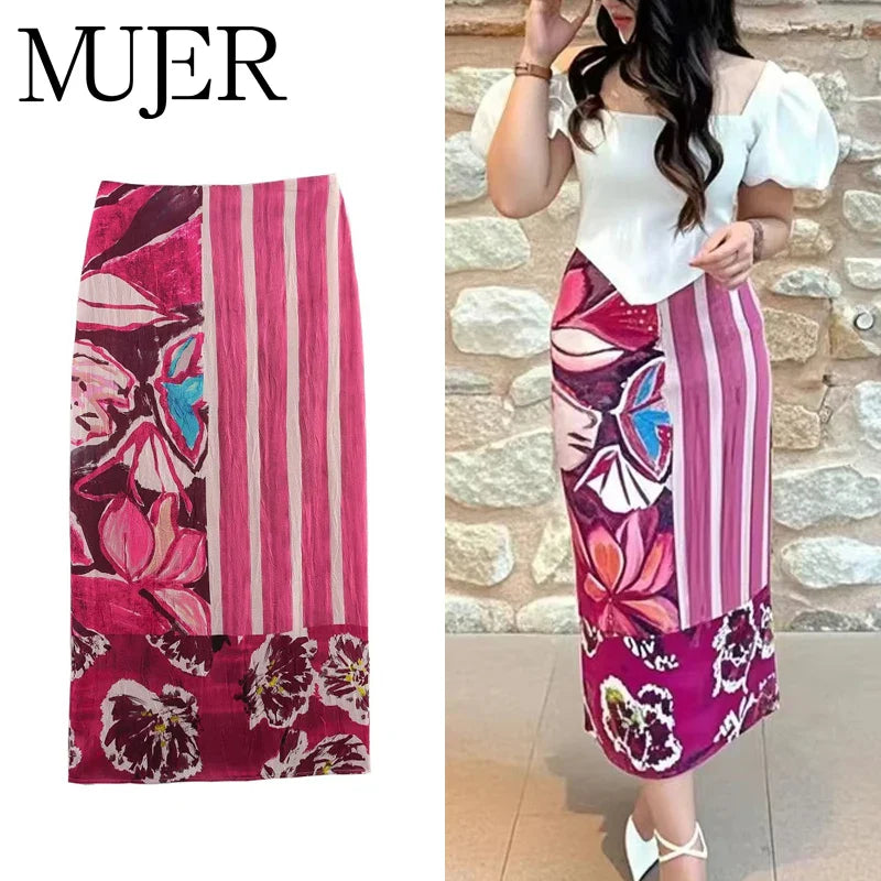 Jupe Satin Rose Image