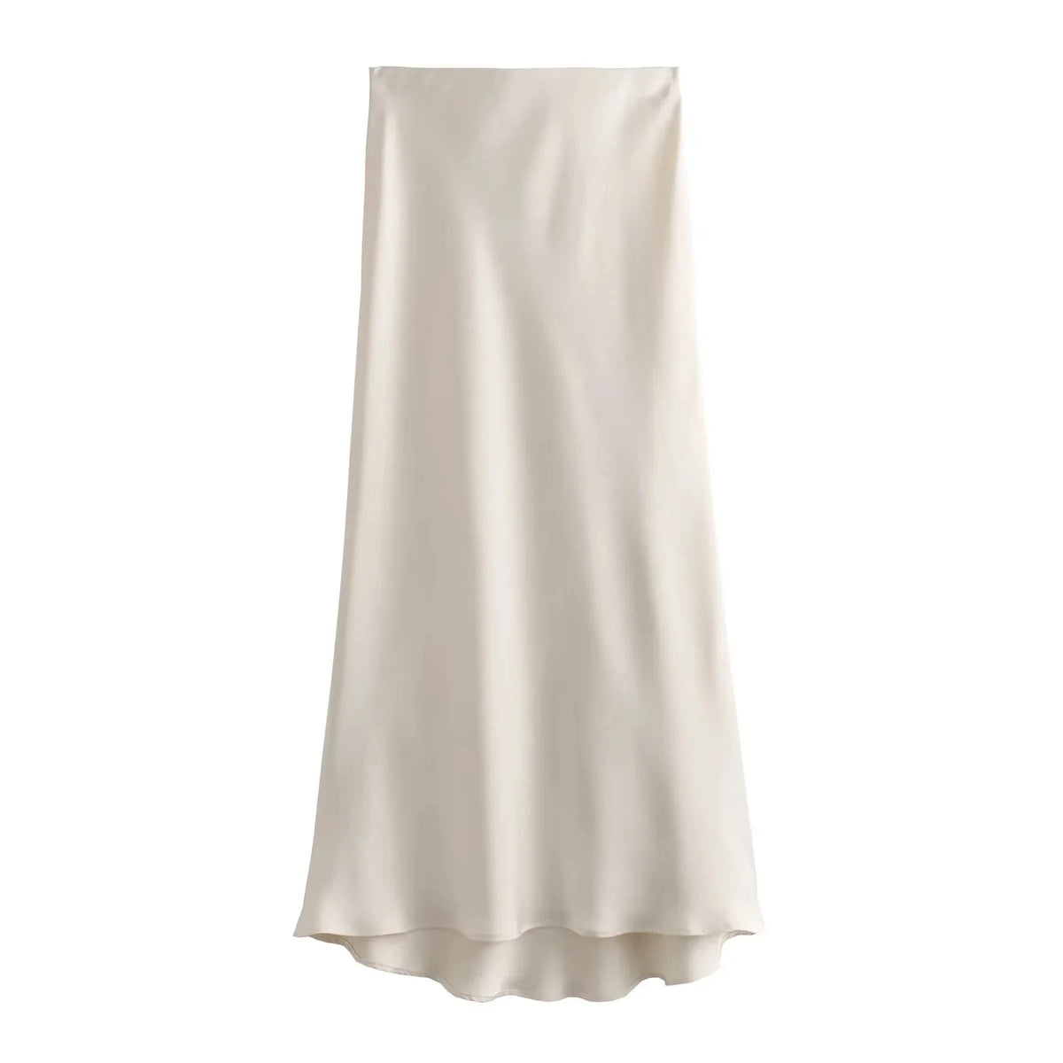jupe en satin blanche