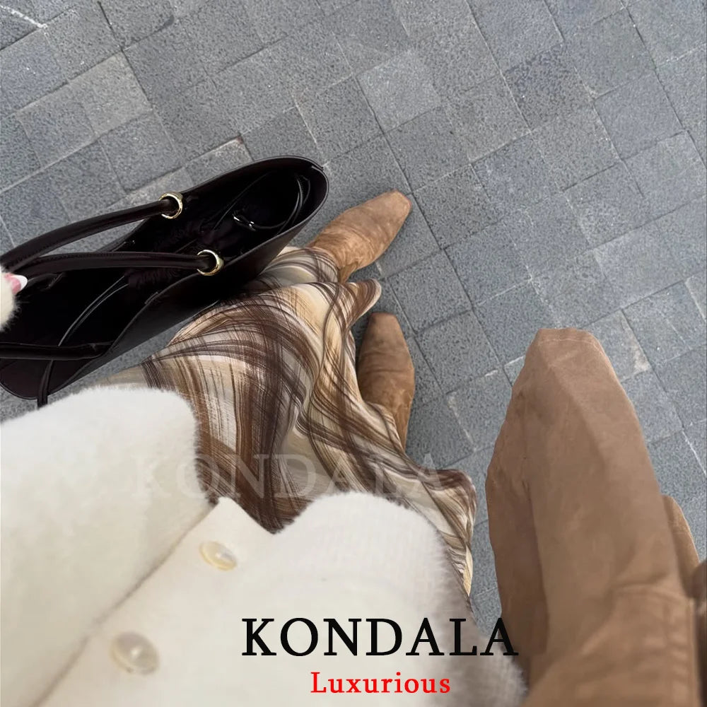 Jupe Satin Vintage Plaid Femme